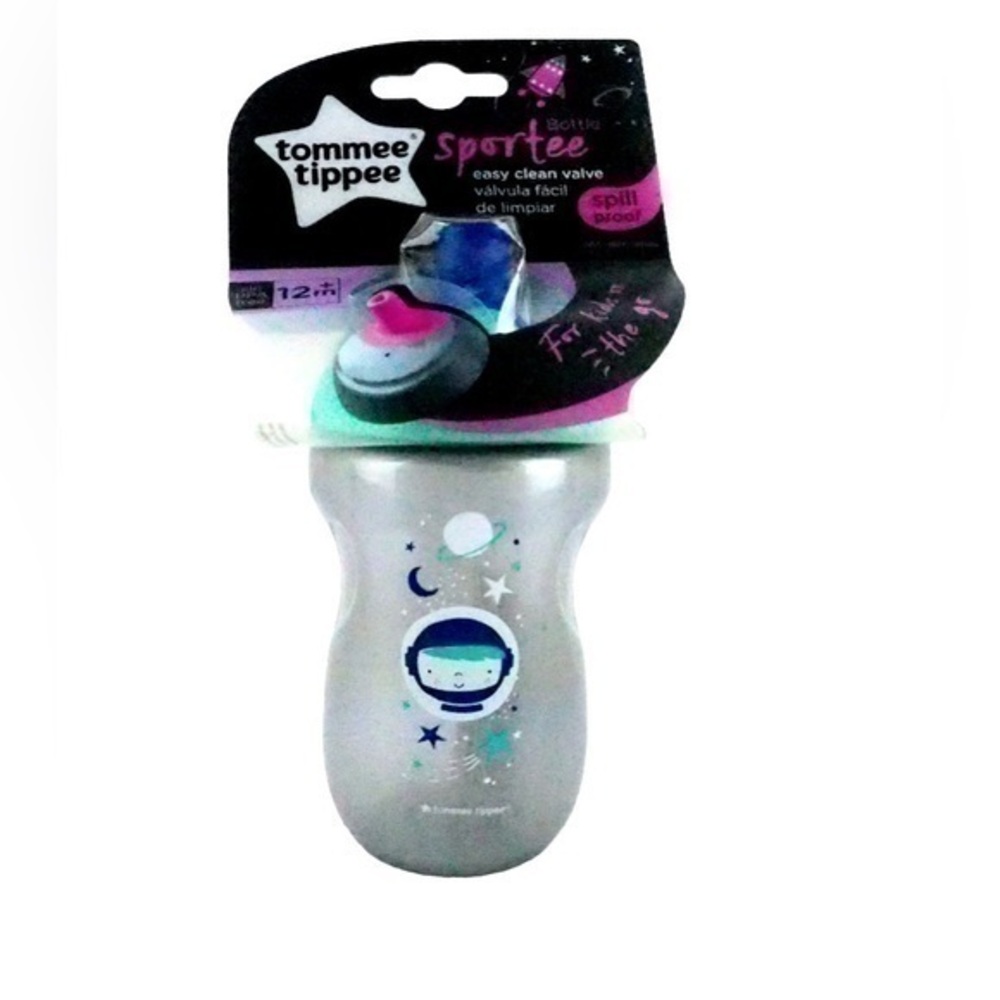NWT Tommee Tippee Sports Bottle With Sportee Spout, 300ml-Blue